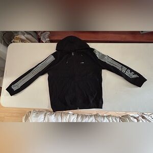 Armani Jeans Zip Up Hoodie, Black